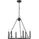Florence 6 Light 26 inch Matte Black Chandelier Ceiling Light